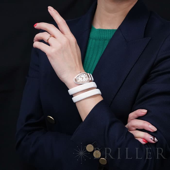 新品)BVLGARI ブルガリ セルペンティ SPC35WCGDWCG.2T ホワイト ダイヤ