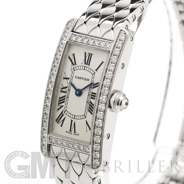 中古)CARTIER カルティエ タンク アメリカンSM WB710009 ホワイト