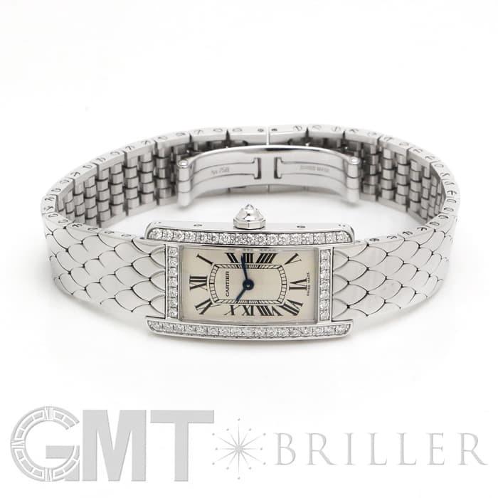 中古)CARTIER カルティエ タンク アメリカンSM WB710009 ホワイト