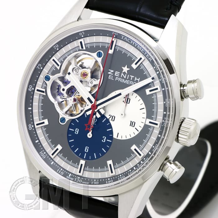 エルト 新品)ZENITH ゼニス エル・プリメロ クロノマスター1969 グレー
