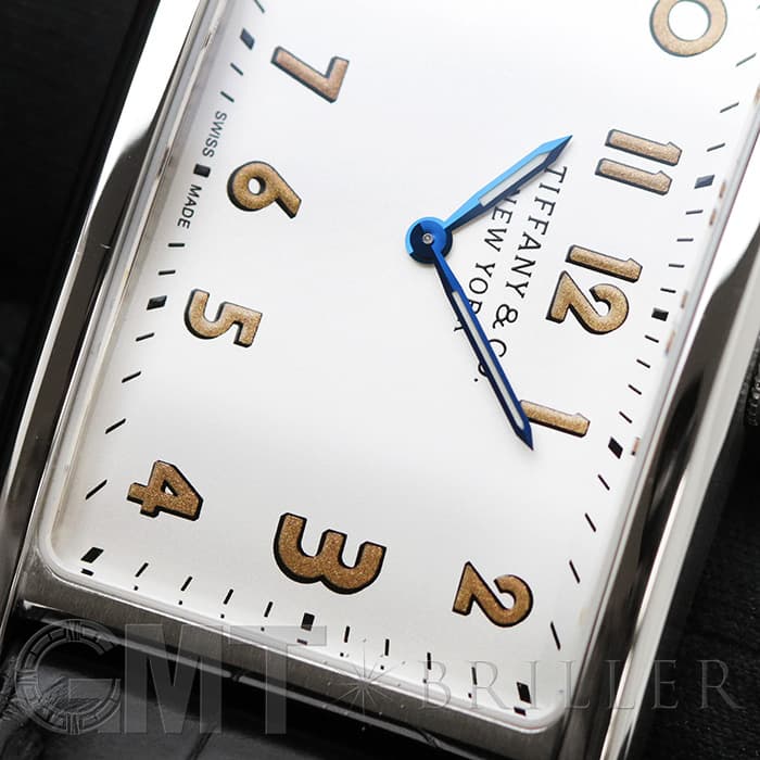 稼働　Tiffany メンズ　アトラス 腕時計 ティファニー　イーストウエスト Tiffany & Co. ティファニー イーストウエスト ウォッチ 腕時計 メンズ