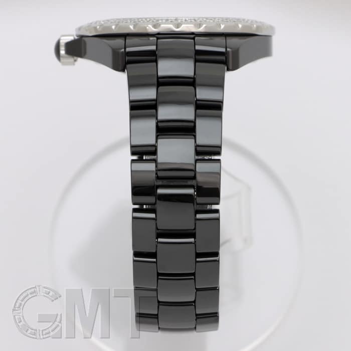 中古)CHANEL シャネル J12 H2014 ブラックセラミック ベゼルダイヤ