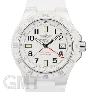 BREITLING ブライトリング スーパーオーシャン GMT A328A37CRC ホワイト メイン
