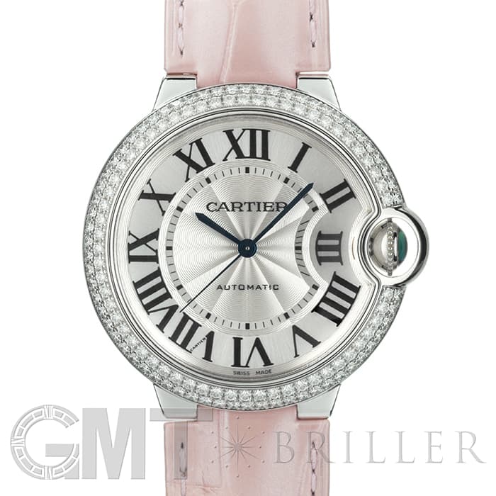 中古)CARTIER カルティエ バロンブルー 36mm ベゼルダイヤ WE900651