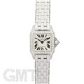CARTIER カルティエ サントス サントス ミニ サントス ドゥモワゼル ベゼルダイヤ シルバー WG WF9005Y8 【保証書日付2年以内限定】
