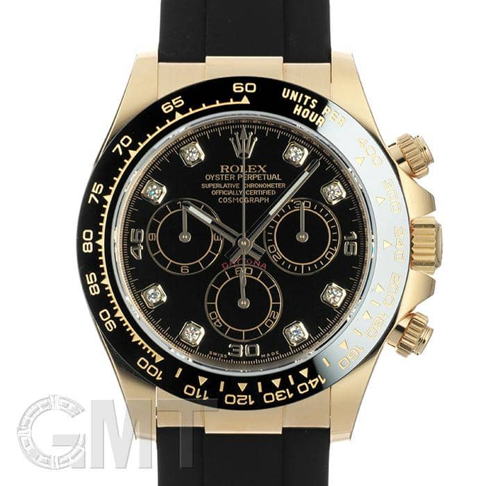 【Ngt】　　ロレックスデイトナ　ゴールド×ブラック 中古)ROLEX ロレックス デイトナ 116518LNG ブラック 8Pダイヤ（商品ID