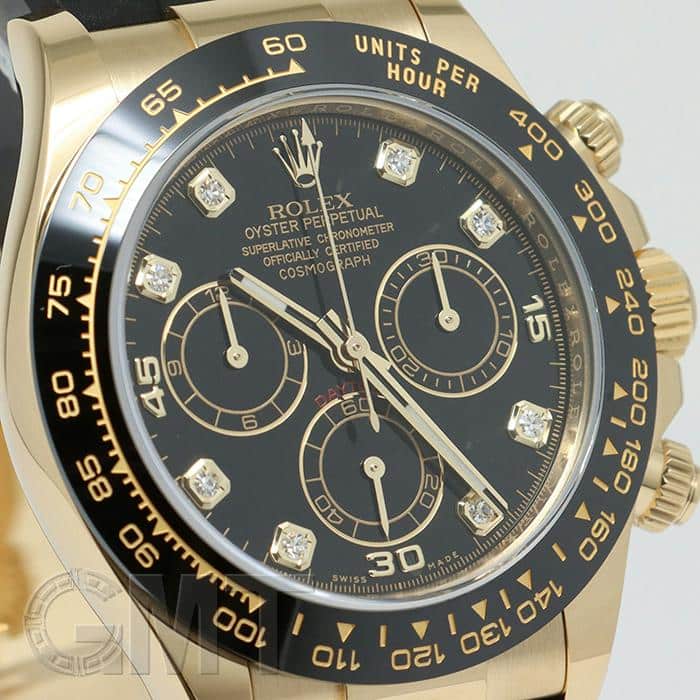 中古)ROLEX ロレックス デイトナ 116518LNG ブラック 8Pダイヤ（商品ID