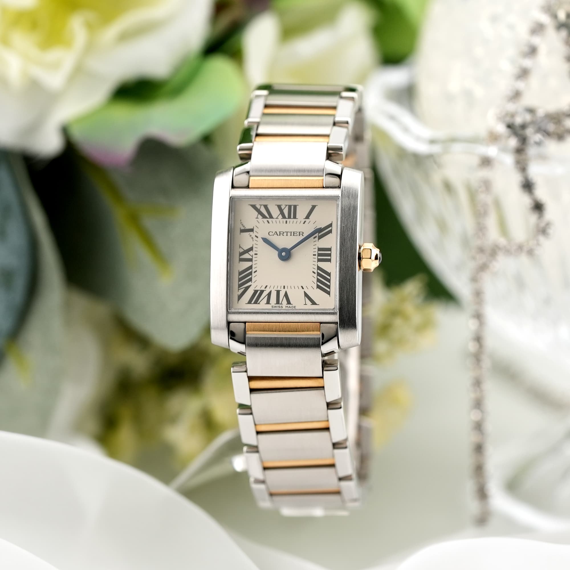 中古)CARTIER カルティエ タンク フランセーズ SM W51007Q4（商品ID