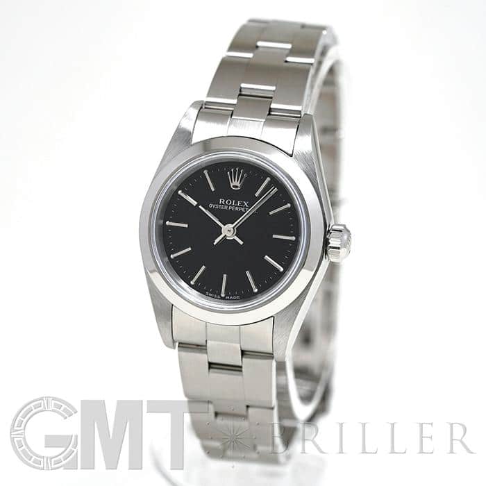中古 ロレックス ROLEX 76080 F番(2004年頃製造) ブラック レディース 腕時計 ROLEX - 中古 ロレックス ROLEX 76080 F番(2004年頃製造) ブラック