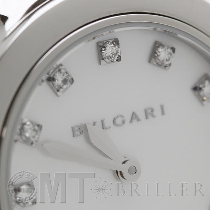新品)BVLGARI ブルガリ ルチェア ホワイトMOP 12Pダイヤ 28mm LU28WSS