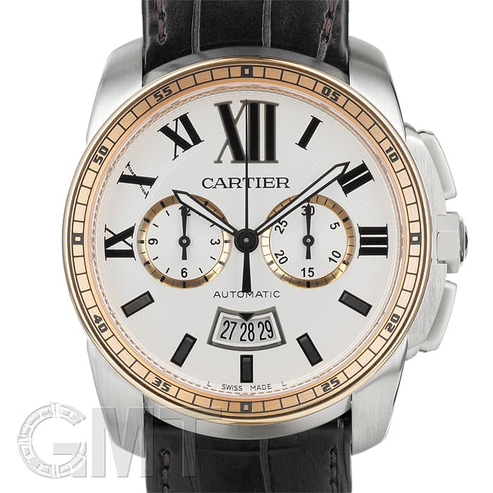 新品)CARTIER カルティエ カリブル ドゥ カルティエ クロノグラフ