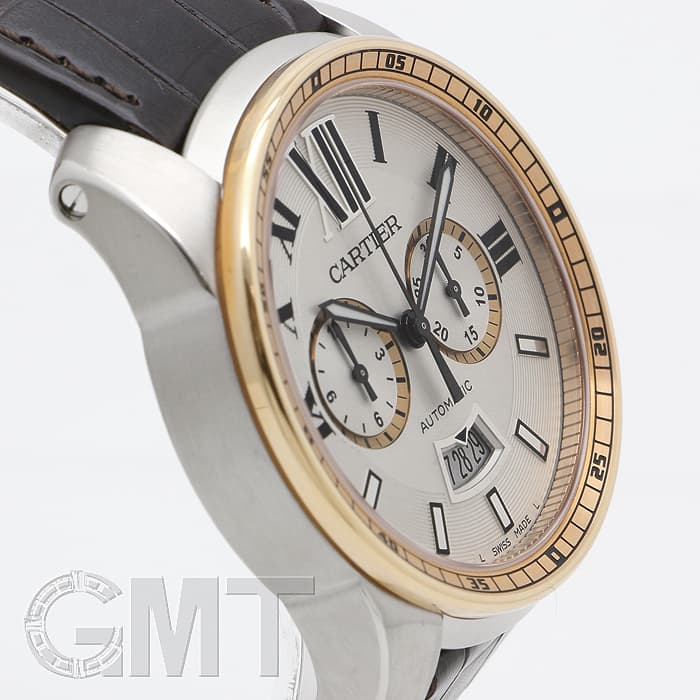 新品)CARTIER カルティエ カリブル ドゥ カルティエ クロノグラフ