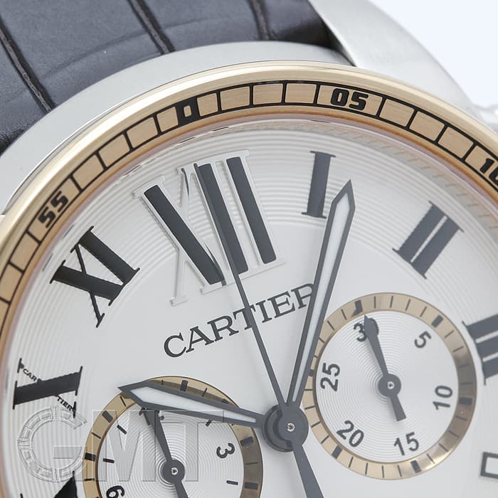 新品)CARTIER カルティエ カリブル ドゥ カルティエ クロノグラフ