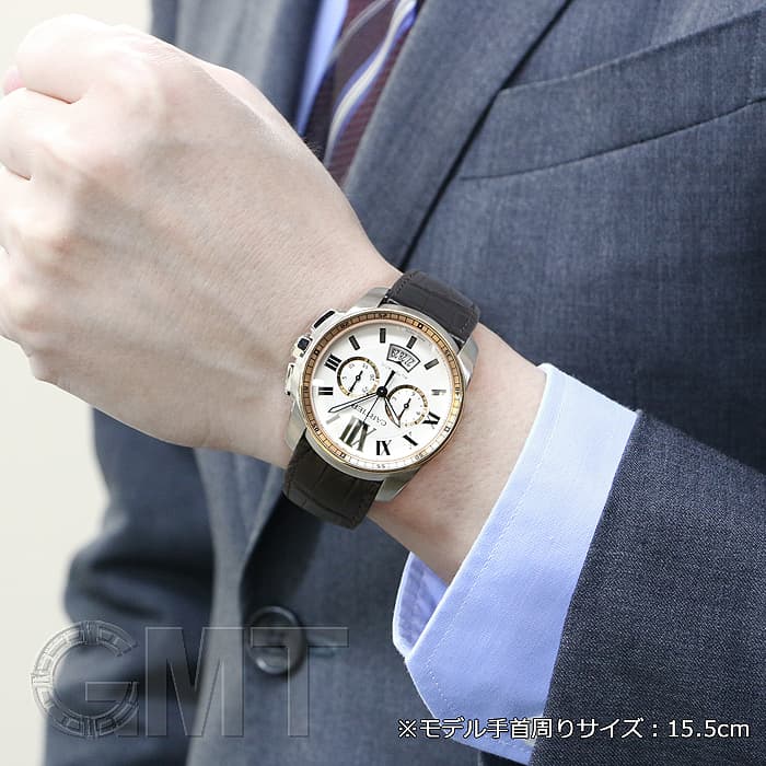 新品)CARTIER カルティエ カリブル ドゥ カルティエ クロノグラフ
