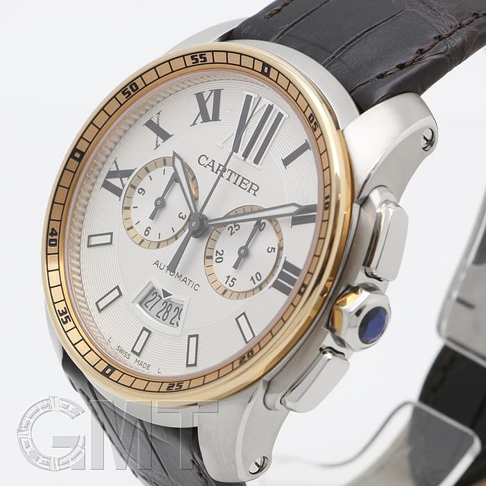 新品)CARTIER カルティエ カリブル ドゥ カルティエ クロノグラフ