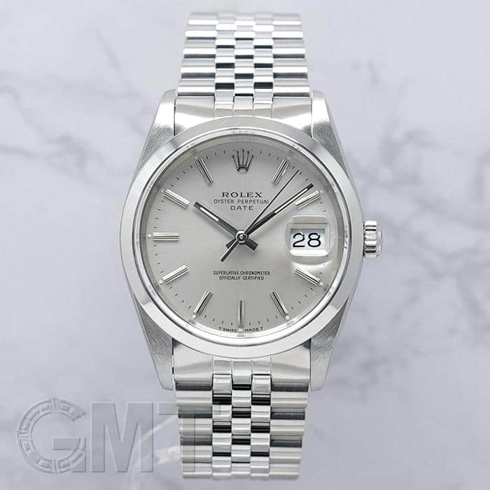 ROLEX オイスターパーペチュアル デイト 自動巻き 腕時計 SS シルバー文字盤 U番 15200 新品仕上げ OH済み 堺市 石津 中古)ROLEX ロレックス オイスターパーペチュアル 15200 シルバー