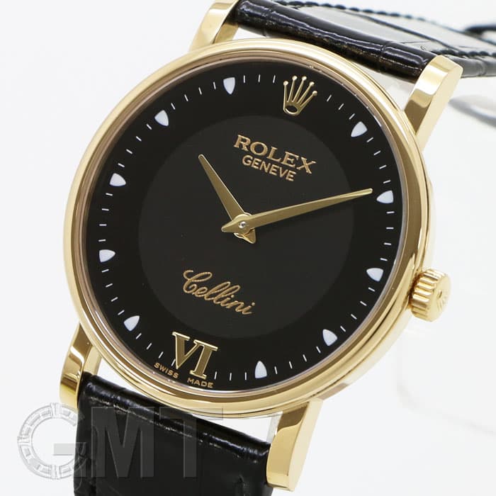 新品)ROLEX ロレックス チェリーニ 5115/8 ブラック VIローマ（商品ID