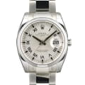 ROLEX ロレックス オイスターパーペチュアル&デイト 115200 シルバー プリント ローマ