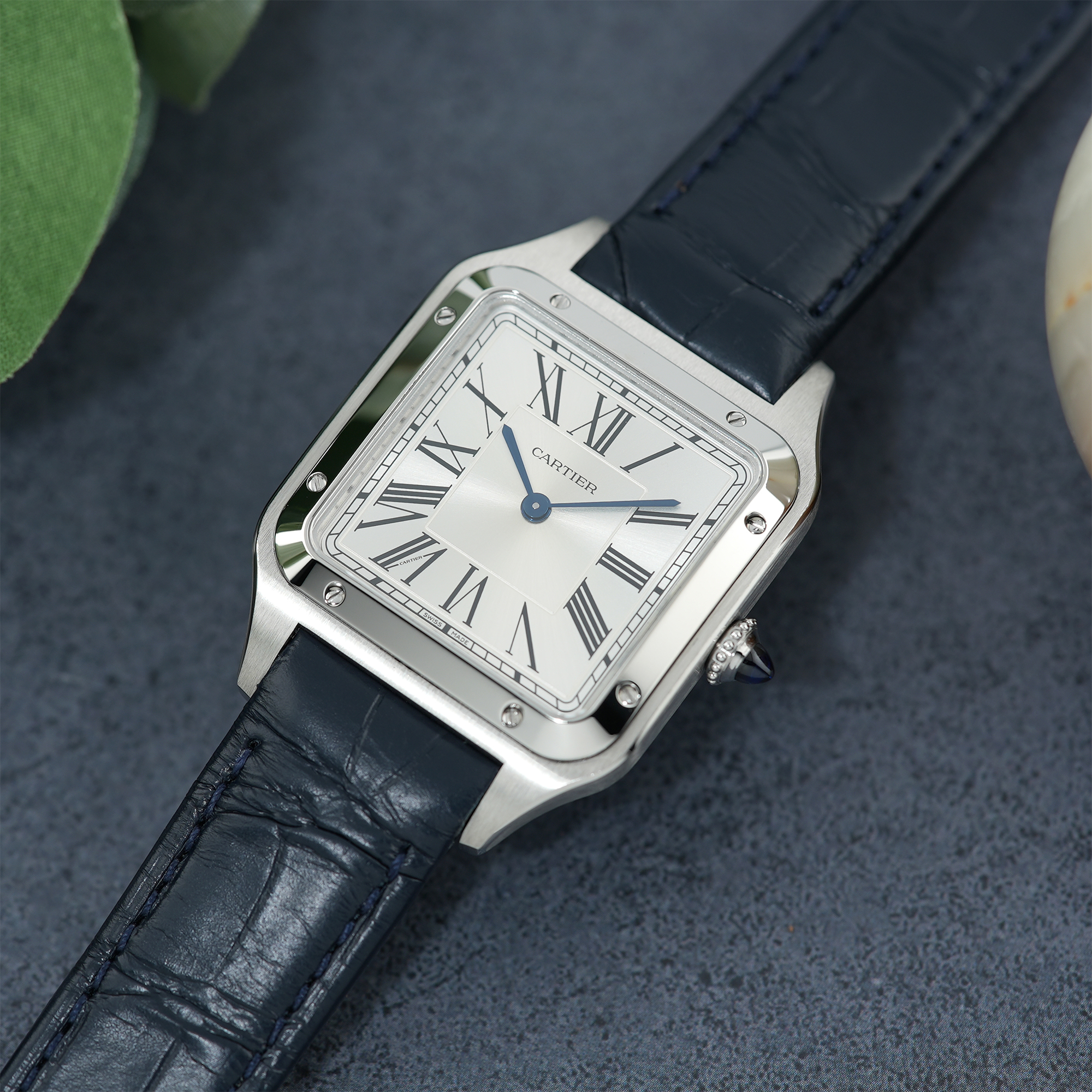 中古)CARTIER カルティエ サントス デュモン ウォッチ LM WSSA0085【未
