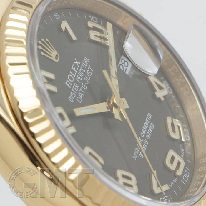 中古)ROLEX ロレックス デイトジャスト 116138 ブラウン アラビア