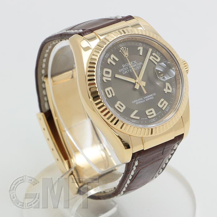 中古)ROLEX ロレックス デイトジャスト 116138 ブラウン アラビア