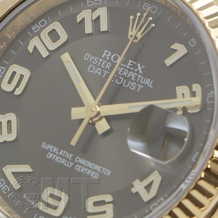 中古)ROLEX ロレックス デイトジャスト 116138 ブラウン アラビア