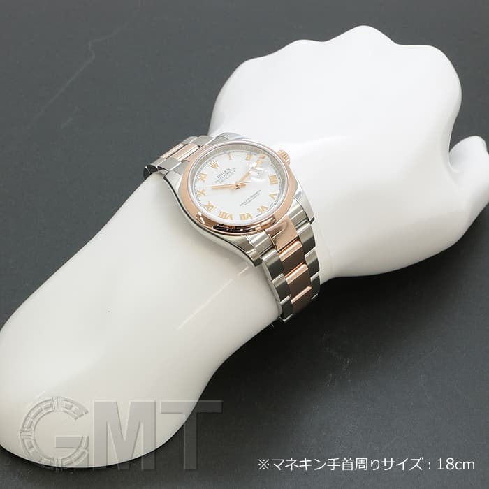中古)ROLEX ロレックス デイトジャスト 116201 ホワイトローマ（商品ID