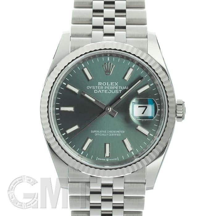 コロン1　ロレックス　デイトジャスト36 ジュビリーブレスレット 未使用)ROLEX ロレックス デイトジャスト 36 126234 ミントグリーン