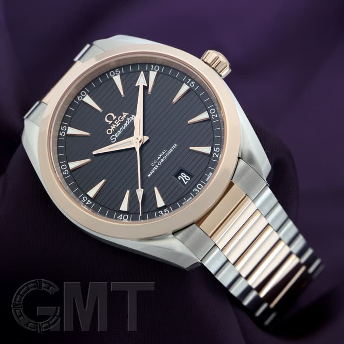OMEGA オメガ　シーマスター アクアテラ 150M GMT 新品 新品)OMEGA オメガ シーマスター アクアテラ 150M マスタークロノ