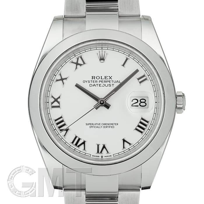 新品)ROLEX ロレックス デイトジャスト 41 126300 ホワイト ローマ