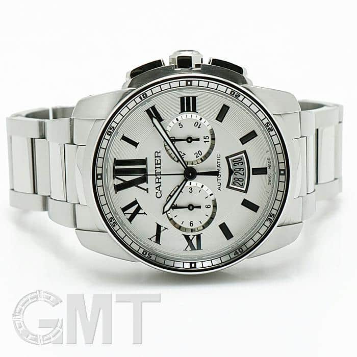 中古)CARTIER カルティエ カリブル ドゥ カルティエ クロノグラフ 42mm