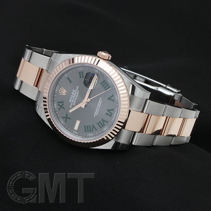 新品)ROLEX ロレックス デイトジャスト 41 126331 グレー/グリーン