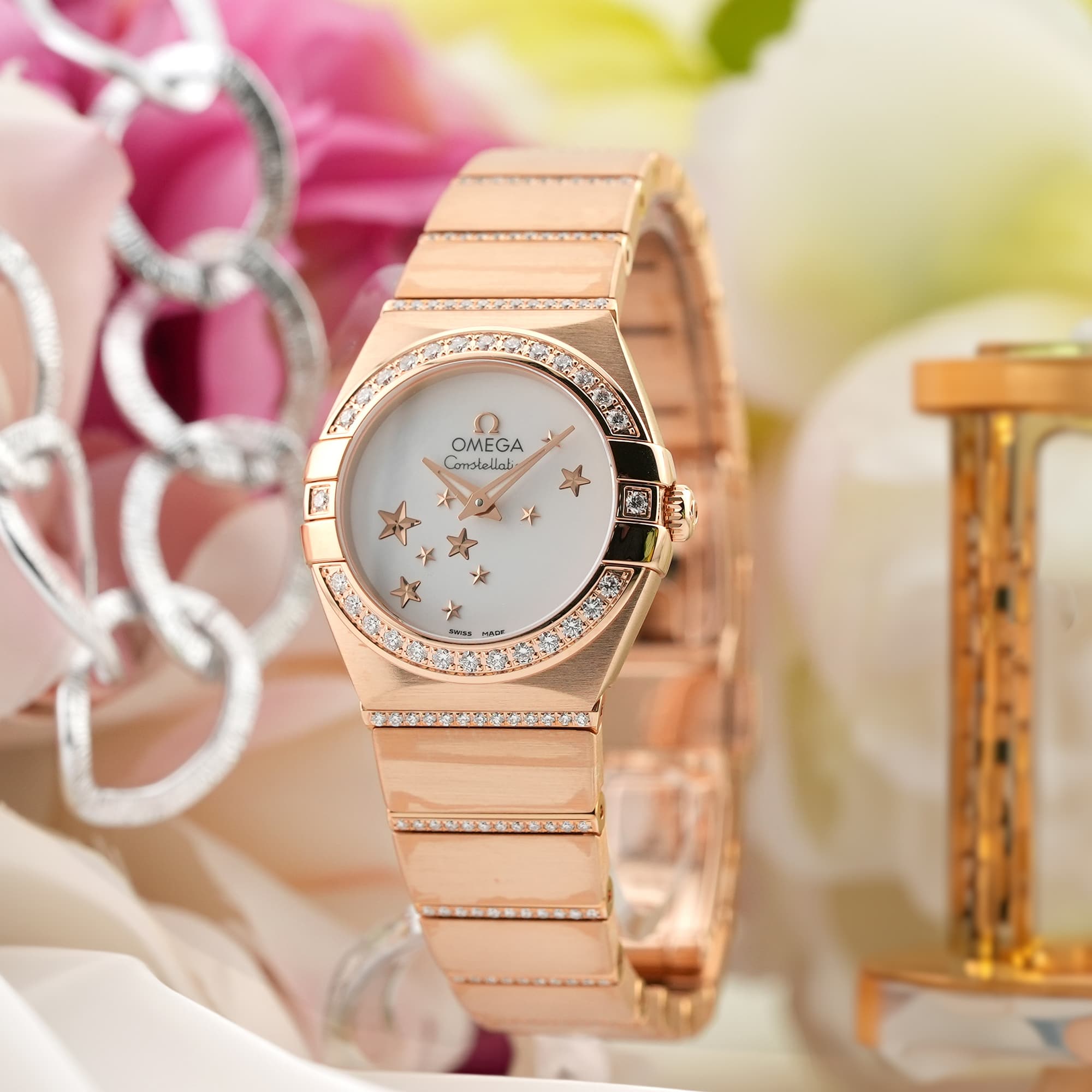 新品)OMEGA オメガ コンステレーション スター 123.55.24.60.05.004