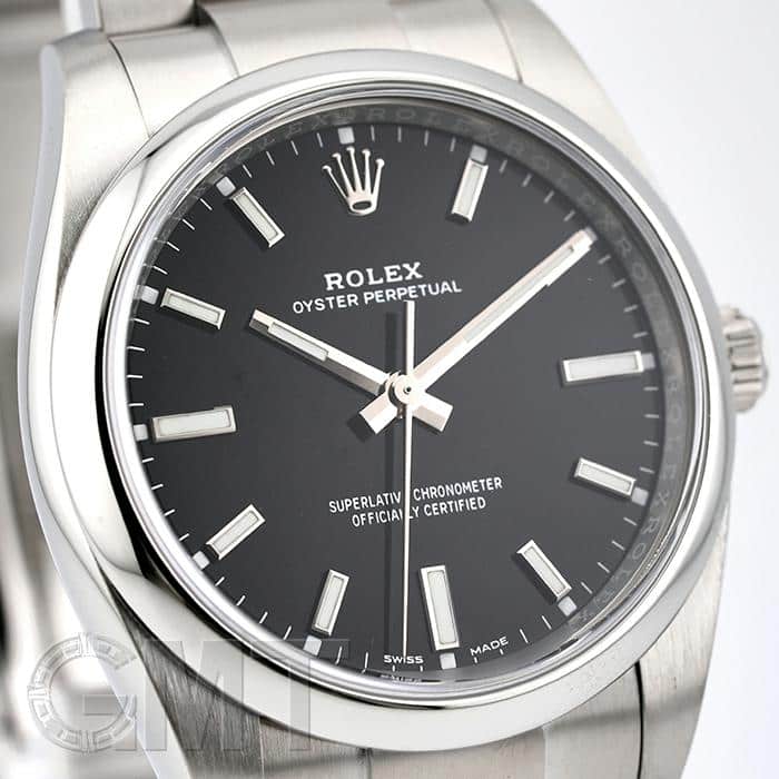 中古)ROLEX ロレックス オイスターパーペチュアル 114200 ブラック