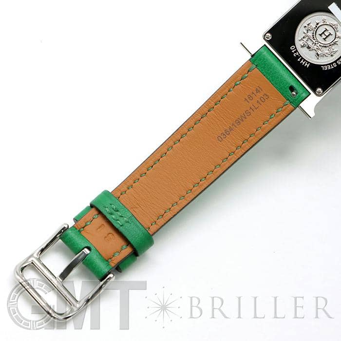 新品)HERMES エルメス Hウォッチ HH1.210.131.SW1L グリーン（商品ID
