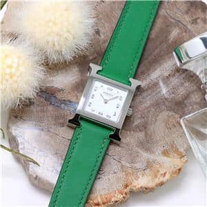 新品)HERMES エルメス Hウォッチ HH1.210.131.SW1L グリーン（商品ID