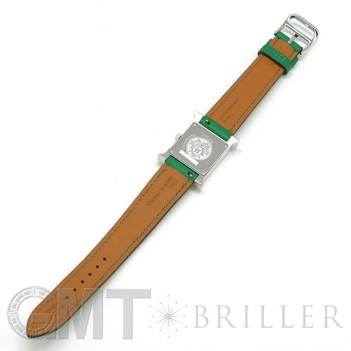 エルメス H腕時計 革ベルト グリーン エルメス H腕時計 革ベルト グリーン