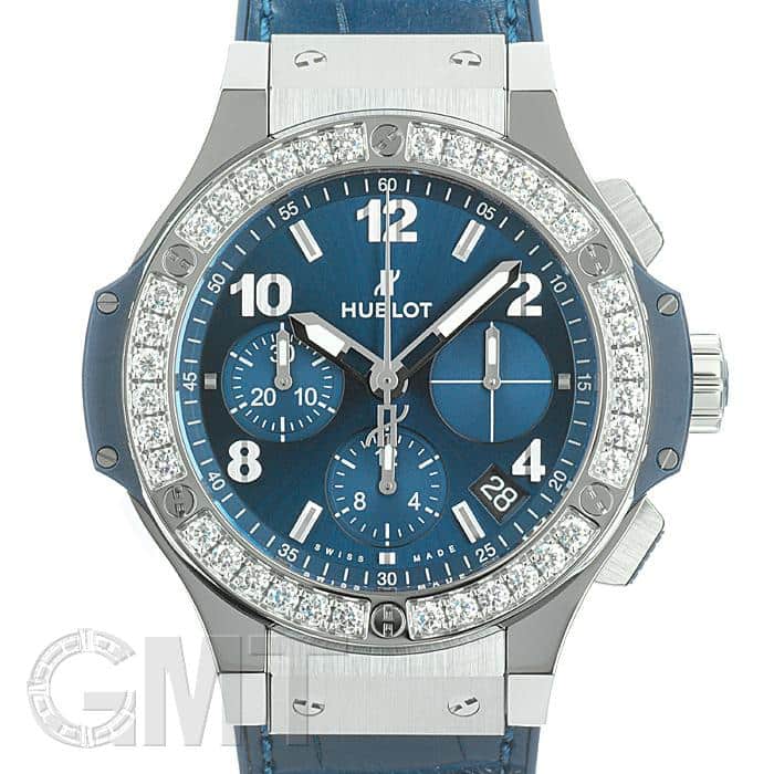 新品)HUBLOT ウブロ ビッグバン スチール ブルー ダイヤモンド 41 mm 