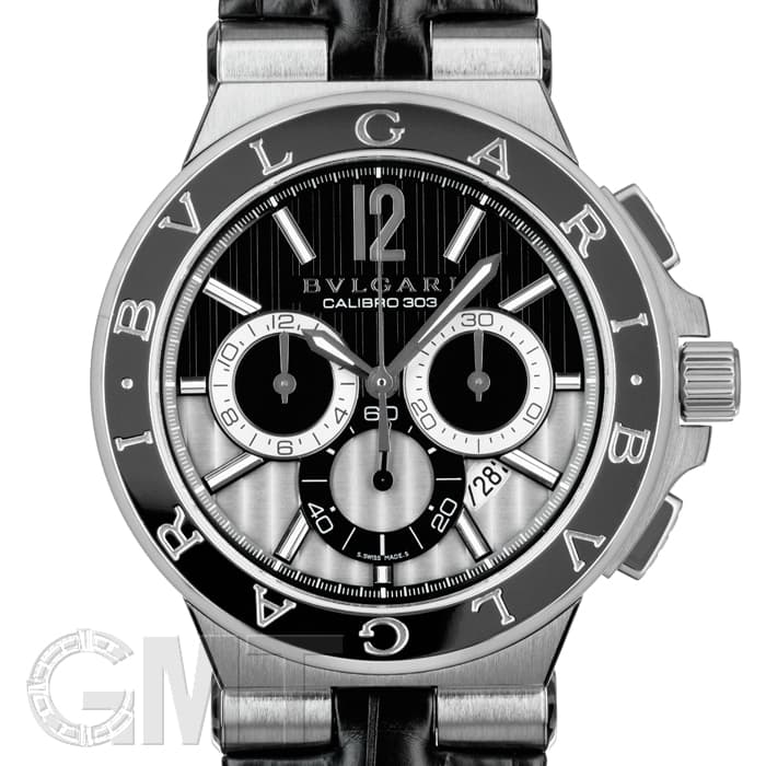 中古)BVLGARI ブルガリ ディアゴノ カリブロ 303 DG42BSLDCH（商品ID