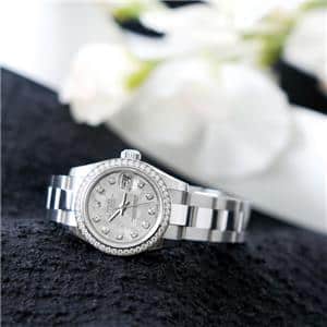 ROLEX ロレックス デイトジャスト 179384G シルバー ゴールドクリスタル メイン