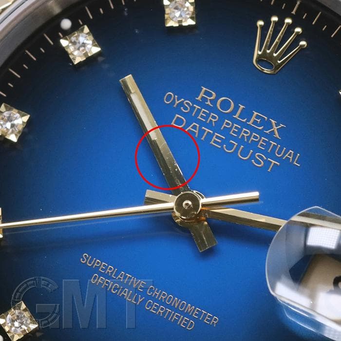 中古)ROLEX ロレックス デイトジャスト 16233G ブルーグラデーション