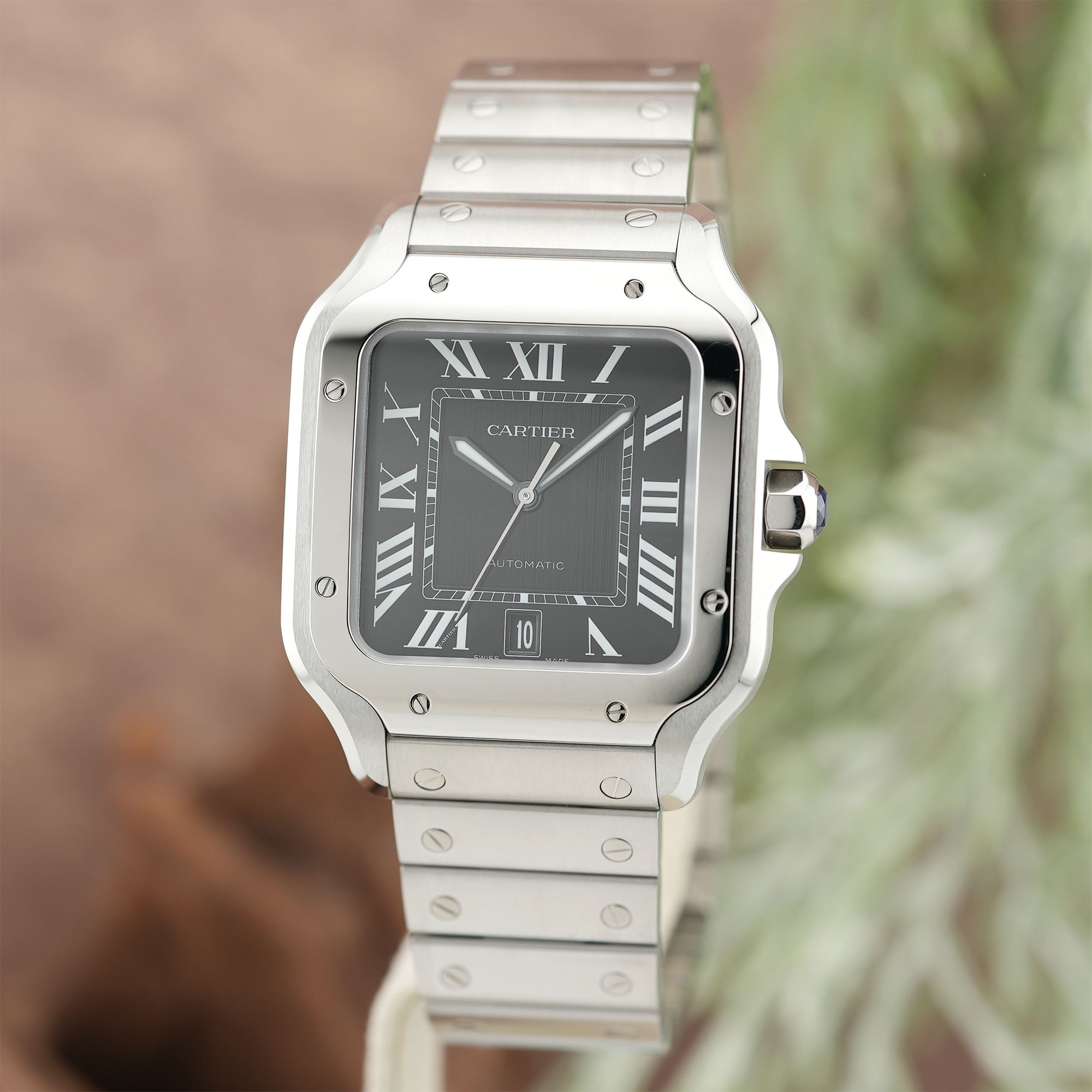 中古)CARTIER カルティエ サントス ドゥ カルティエ ウォッチ ラージ