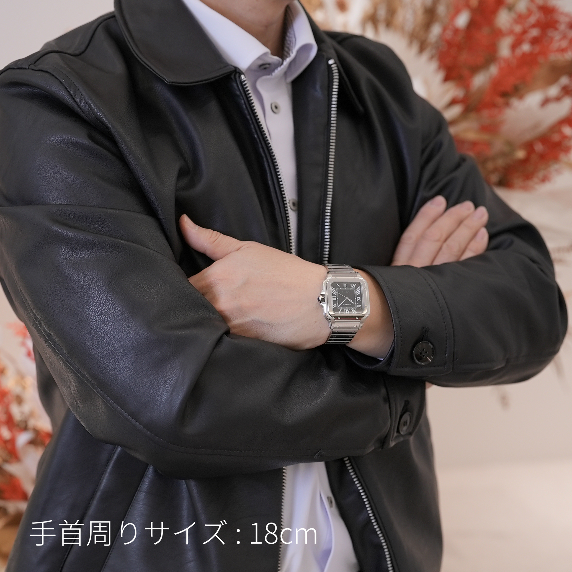 中古)CARTIER カルティエ サントス ドゥ カルティエ ウォッチ ラージ