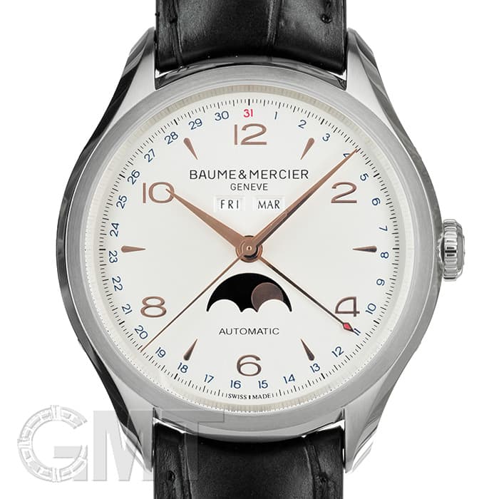 美品★BAUME&MERCIER ボーム＆メルシェ クラシマデイトムーンフェイズ 新品)BAUME & MERCIER ボーム&メルシエ クリフトン ムーンフェイズ