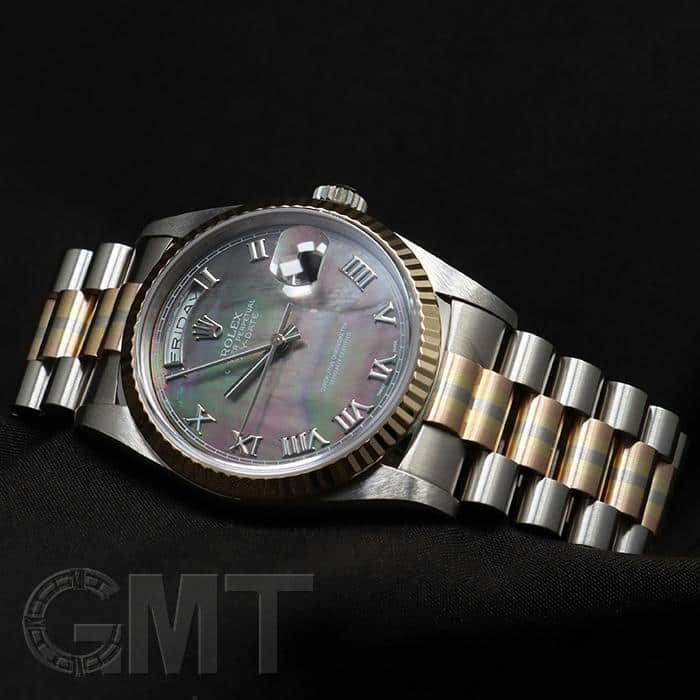 中古)ROLEX ロレックス デイデイト トリドール ブラックシェル