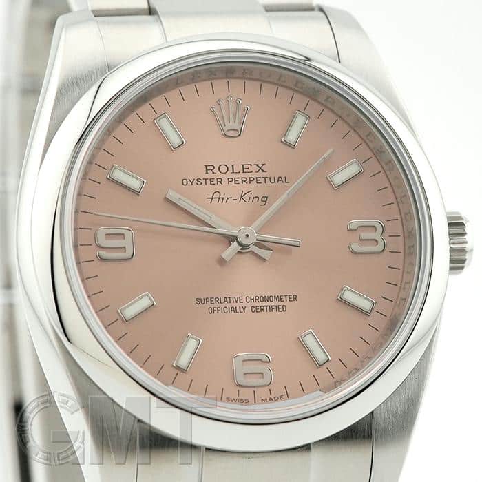中古)ROLEX ロレックス エアキング 114200 ピンク 369(商品ID 中古)ROLEX ロレックス エアキング 114200 ピンク 369(商品ID