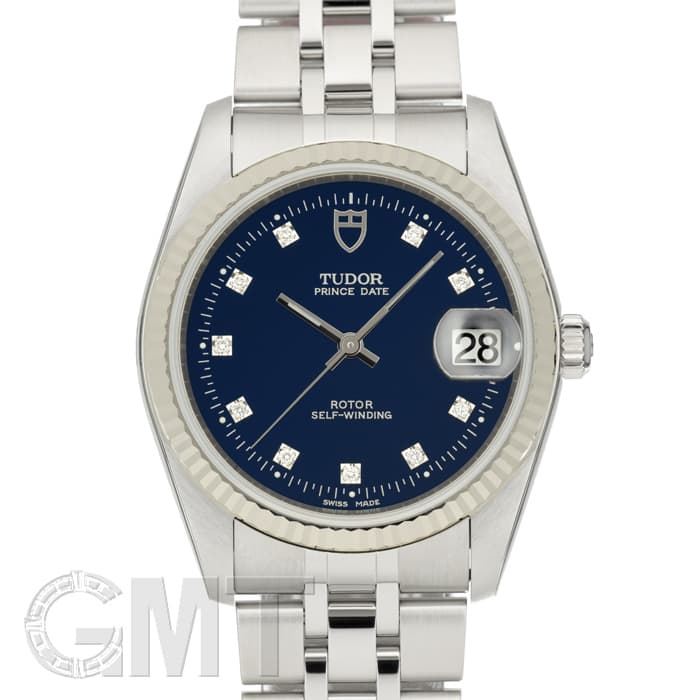 新品)TUDOR チューダー プリンス デイト M74034 ブルー 10Pダイヤ