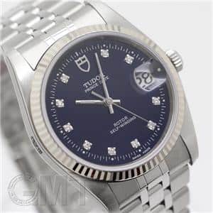 新品)TUDOR チューダー プリンス デイト 74034 ブルー 10Pダイヤ（商品