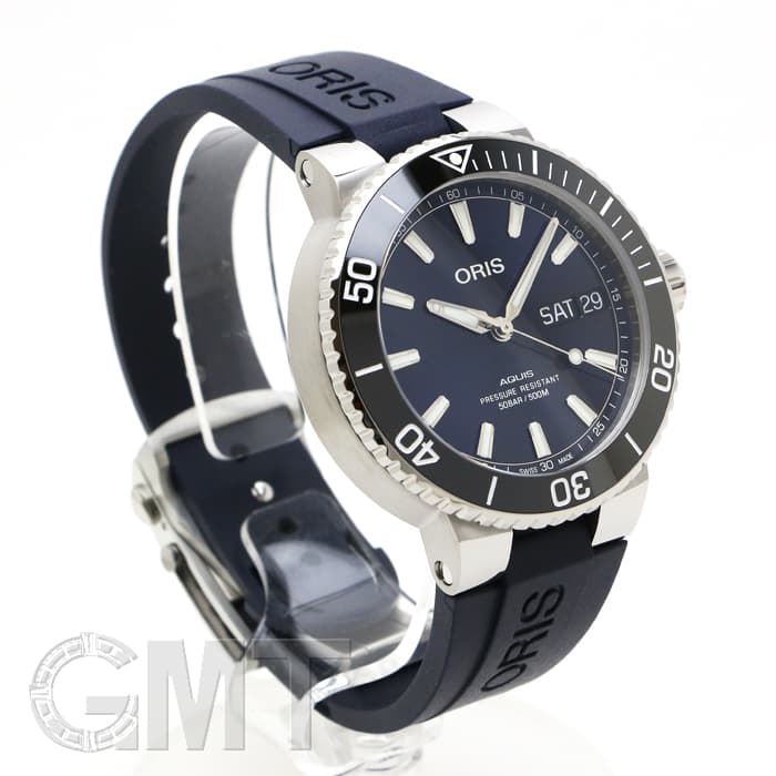 新品)ORIS オリス アクイス デイト 752 7733 4135R ブルー