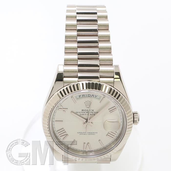 美品　ヴィンテージ ♡ パーティーバッグ 中古)ROLEX ロレックス デイデイト 40 228239 シルバーローマ